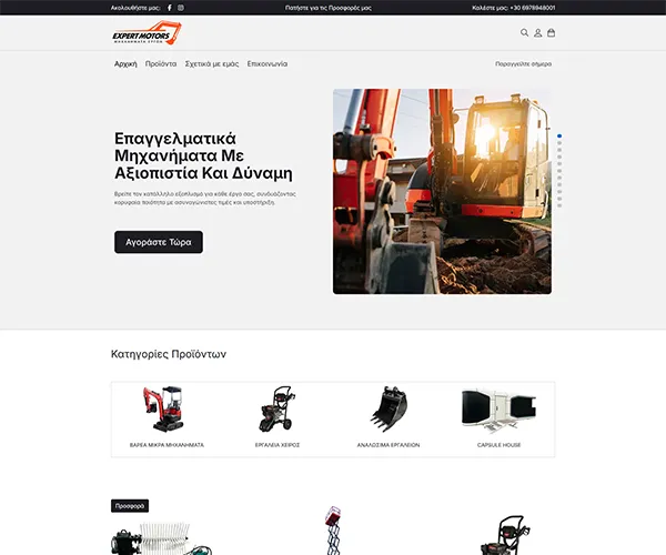 Expert Motors website